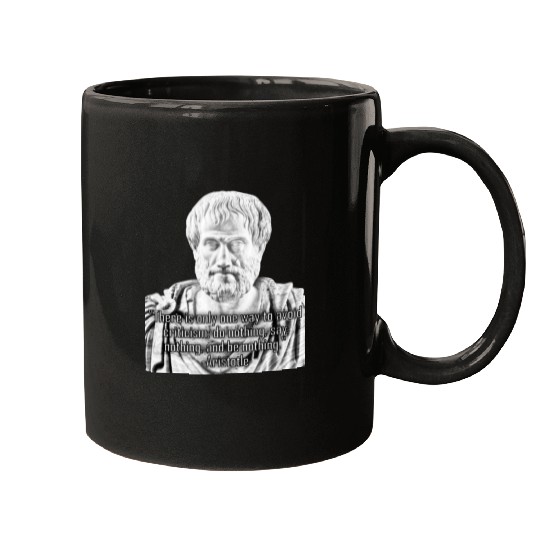 Greek Aristotle's philosophic criticism quote Mugs