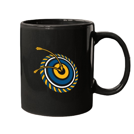 Arch Sport, Archer, Archery, Arrow And Bow Mugs