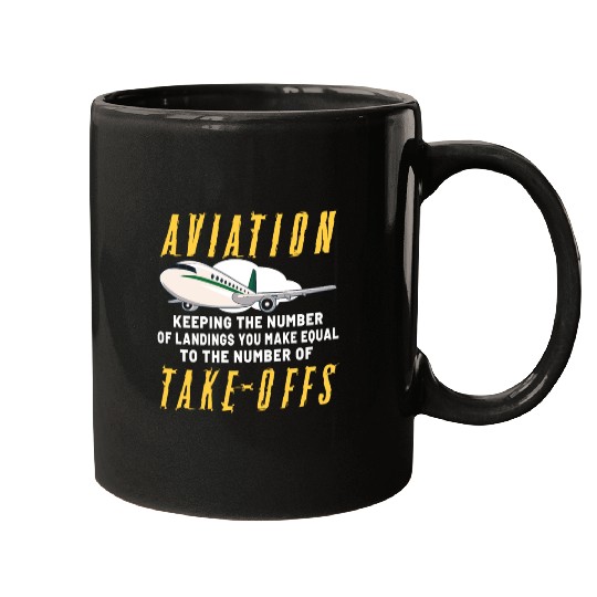 Pilot Aviation Airplane Airline Future Pilots Mugs