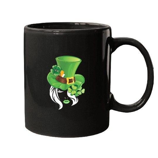 St Patrick's Women Face Costume Cute Mugs