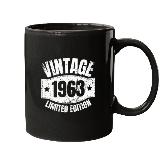 60 Years Vintage 1963 Retro 60th Birthday Mugs