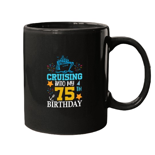 Cruising into my 75th Birthday Mugs