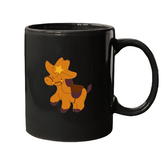cowboy horse Mugs