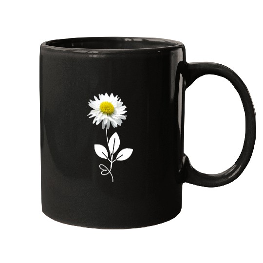 flowers and heart Mugs