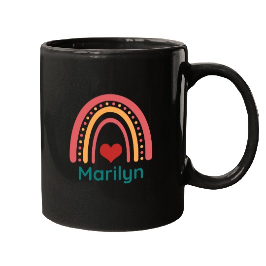 Marilyn Vintage Boho Rainbow Mugs
