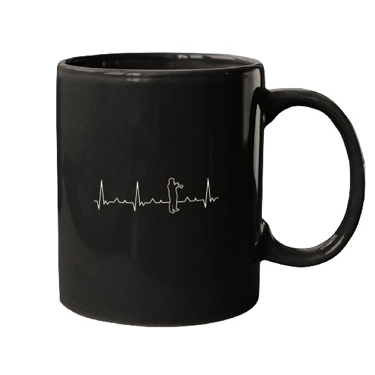 Trumpet Playing Man. Heart. Love. EKG. Pulse. Mugs
