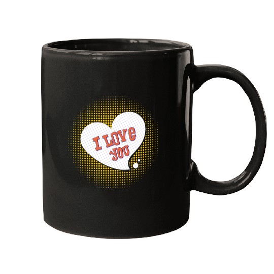 I love you design Mugs