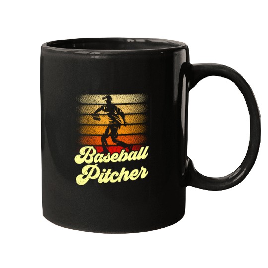 Baseball Pitcher Player Hobby Sayings Mugs