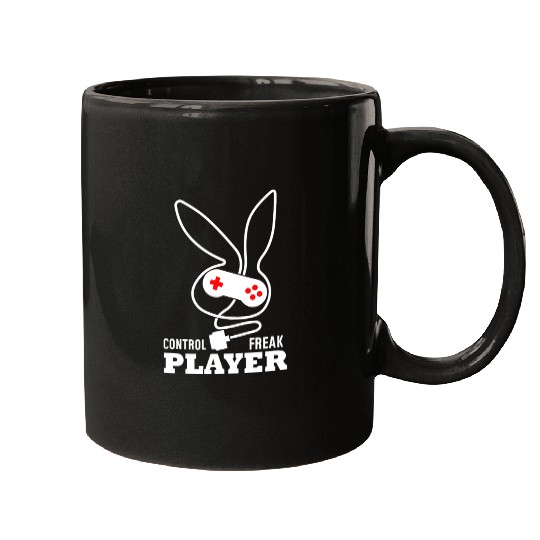 Control Freak Player Gamer Mugs