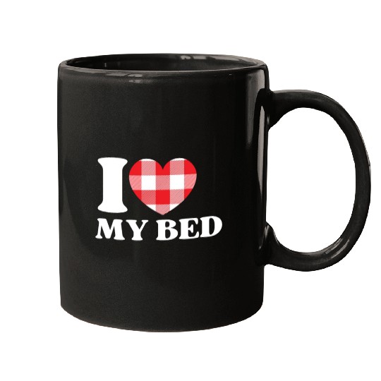 I Heart My Bed Mugs