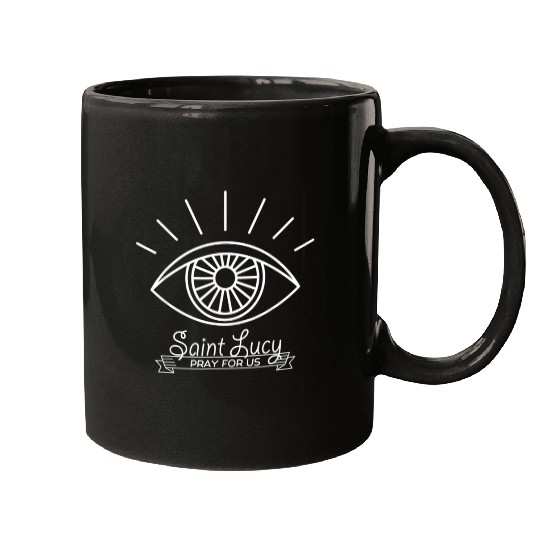 St Lucy St Lucia Patron of Eyes and Blind Catholic Mugs