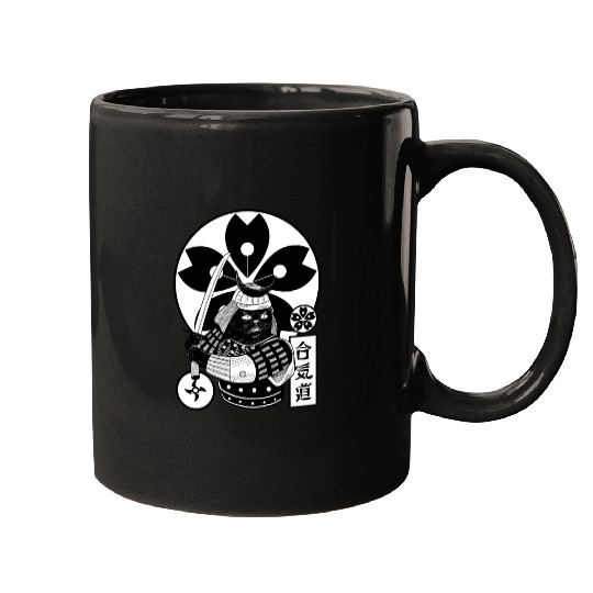 Samurai Cat Mugs