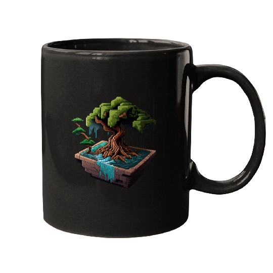 8 Bit Bonsai Tree Mugs