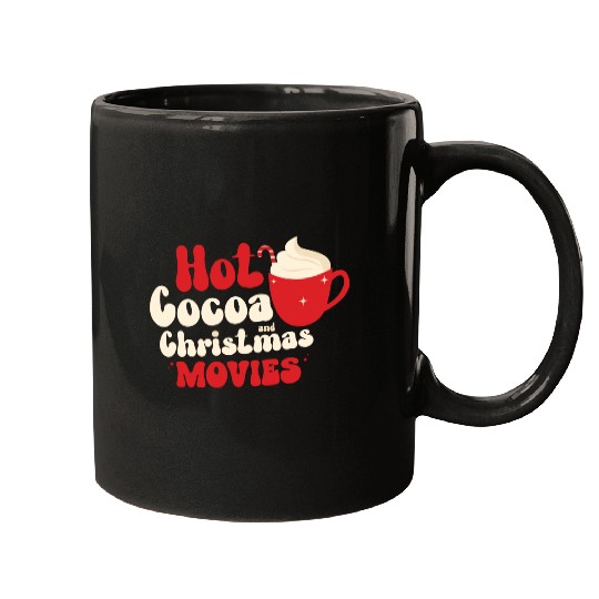 Hot cocoa Christmas movies Mugs