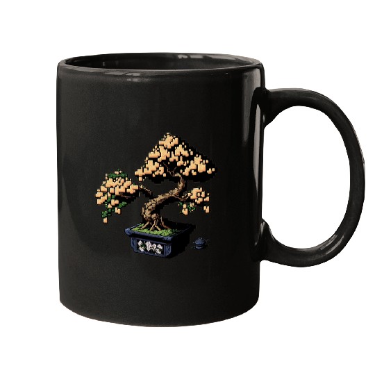 8 Bit Bonsai Tree Mugs