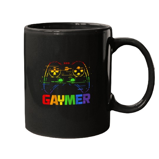 Gaymer LGBT Rainbow Flag Mugs