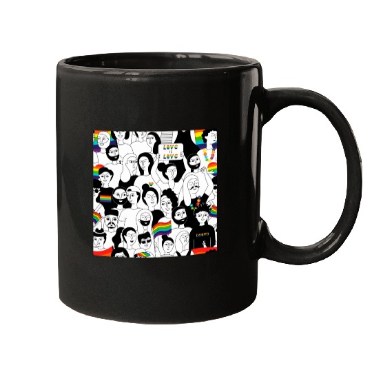 lesbian lgbtq pride valentine day 2023 valentines Mugs