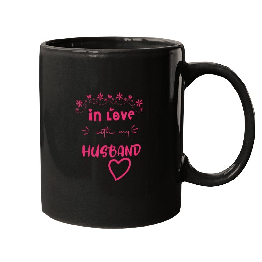 Love with My hasband Cute Valentine day Mom to Be Mugs