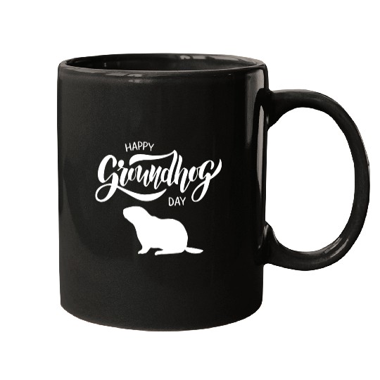 Happy Groundhog Day Mugs Funny Groundhog