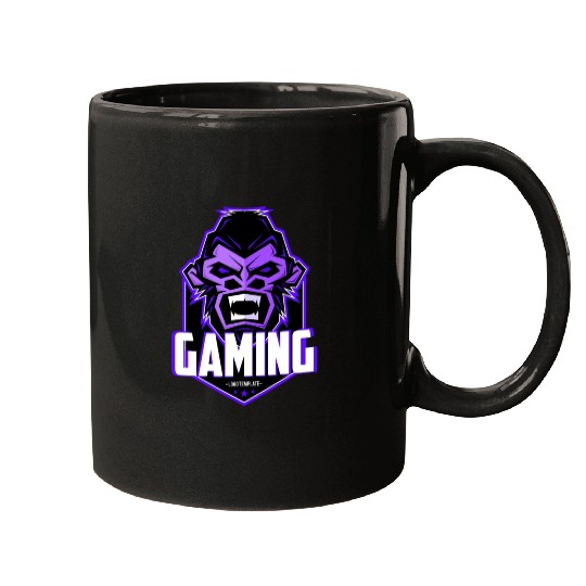 Angry gaming monkey Mugs