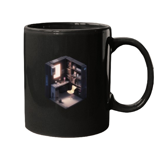 Cube Room Print - For Fans of Geometric and 3D Art Mugs
