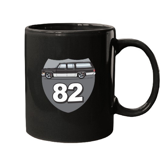 82 Midnight Black Mugs