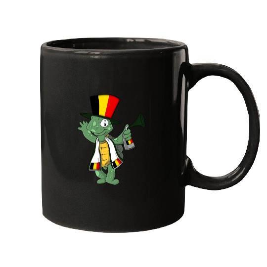 Belgian Fan Turtle Mugs