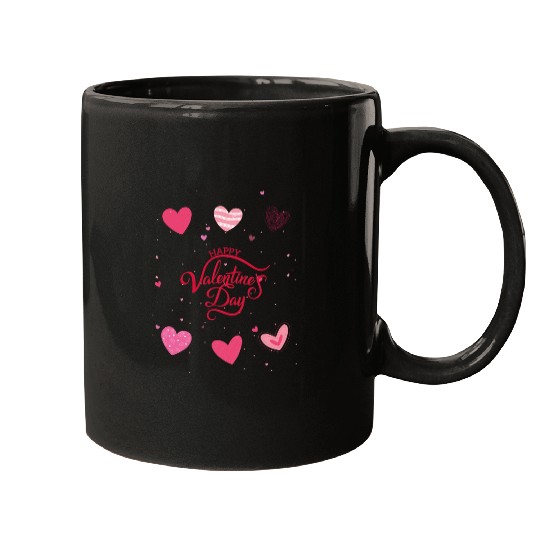 Heart-filled happiness, Happy Valentine's Day Mugs
