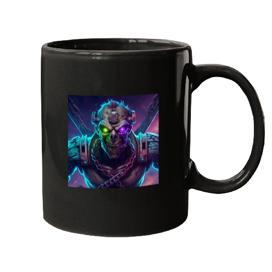ZOMBIE IRON MAIDEN (Version 10) Mugs