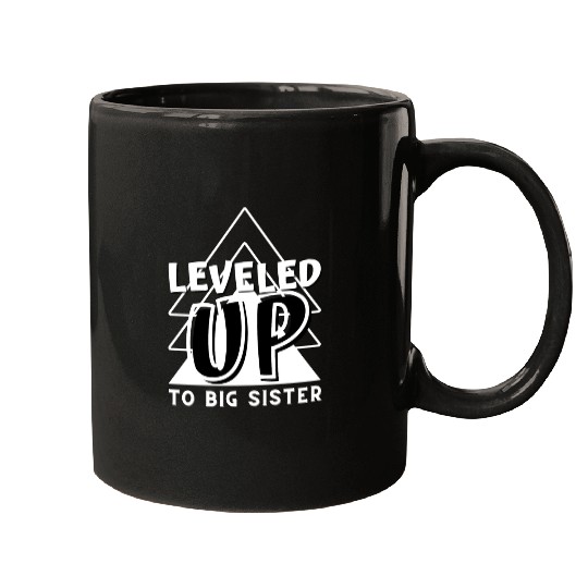 Level Up to big sister Mugs
