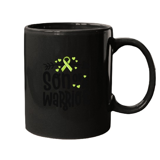 Son Of A Warrior Lymphoma Cancer Awareness Family Mugs