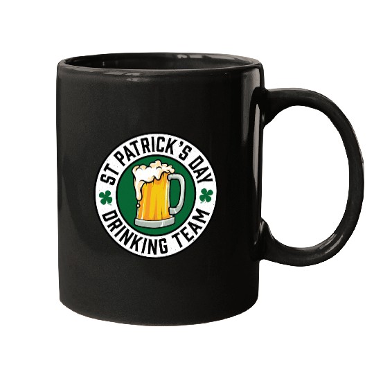 St Patricks Day Drinking Team Beer Mugs