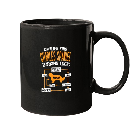 Cavalier King Charles Spaniel Barking Logic Mugs