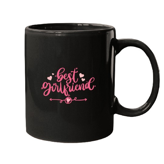 I love girlfriend pink Mugs