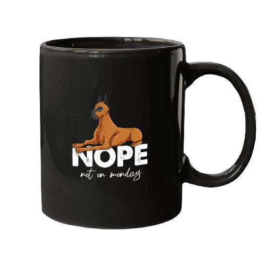 Nope Not On Monday Great Dane Mugs