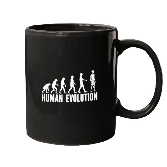 Robotics Robots Evolution Human Evolution Mugs