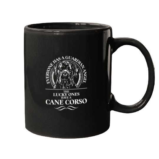 Proud Cane Corso Guardian Angel dog quote Mugs