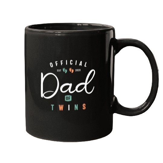 Dad of Twins Funny New Daddy To Be Expecting 2023 Mugs