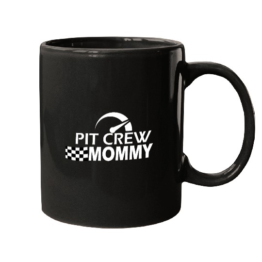 Pit Crew Mommy Race Car Birthday Party Family Gift Mugs