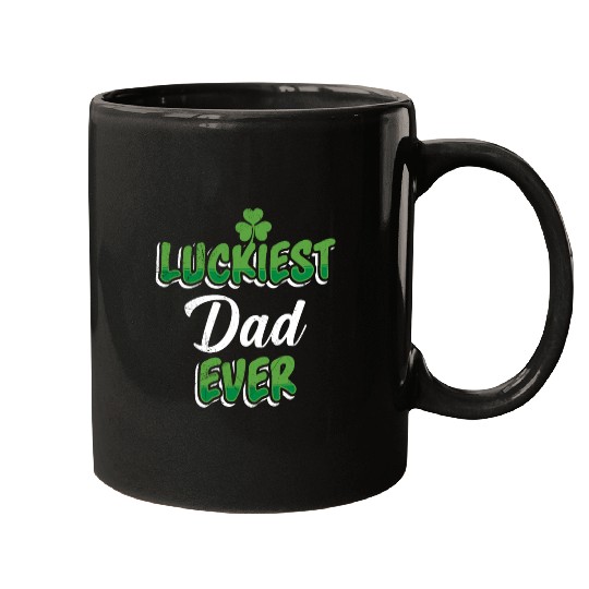 St. Patrick's Day saying Luckiest Dad ever Mugs