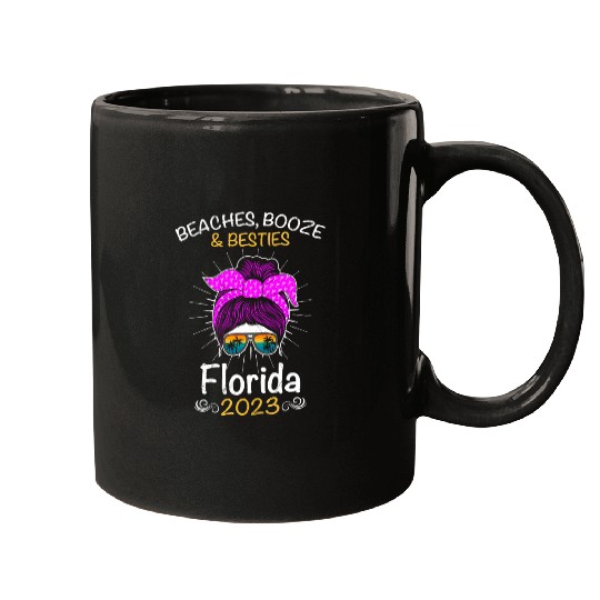 Beaches Booze Besties Florida 2023 Spring Break Mugs