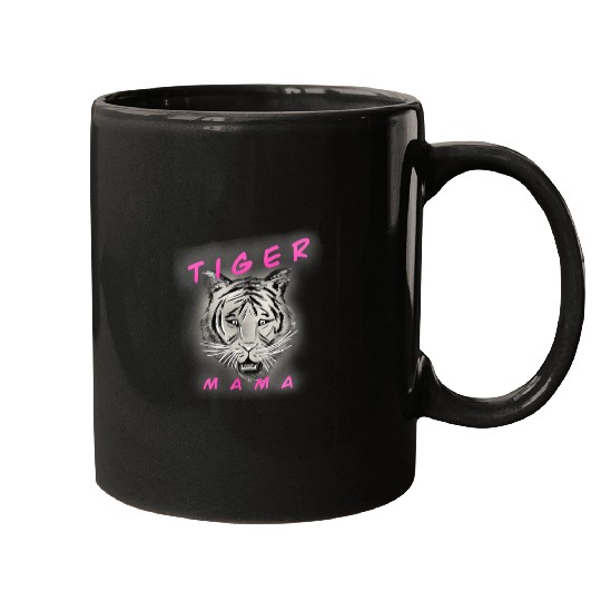 Tiger Mama (pink) Mugs