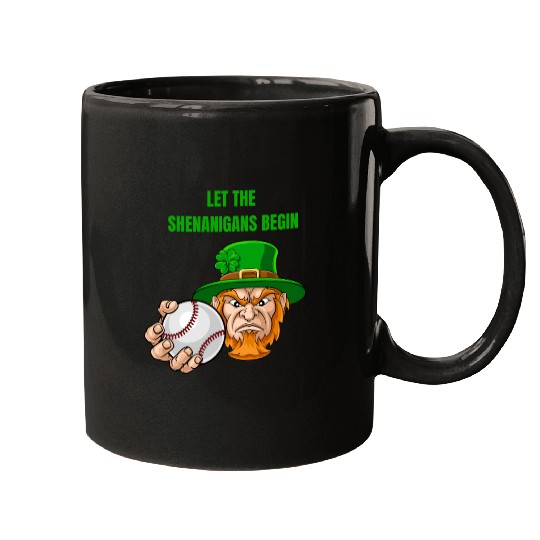 Let The Shenanigans Begin Baseball St Patrick's Da Mugs