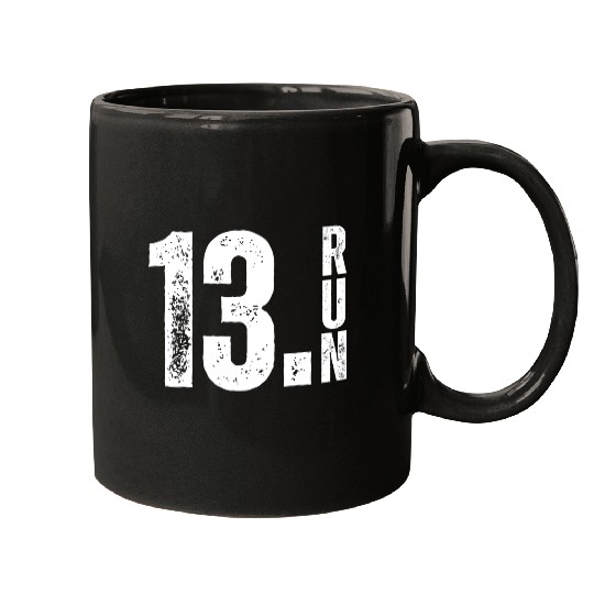 Half Crazy 13 1 Running Half Marathon Race Runner Mugs