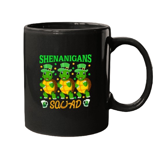 Shenanigans Squad St. Patrick’s Day Cute Turtle Mugs