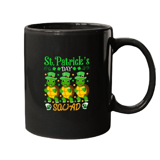 St. Patrick’s Day Squad Funny Turtle Lover Mugs