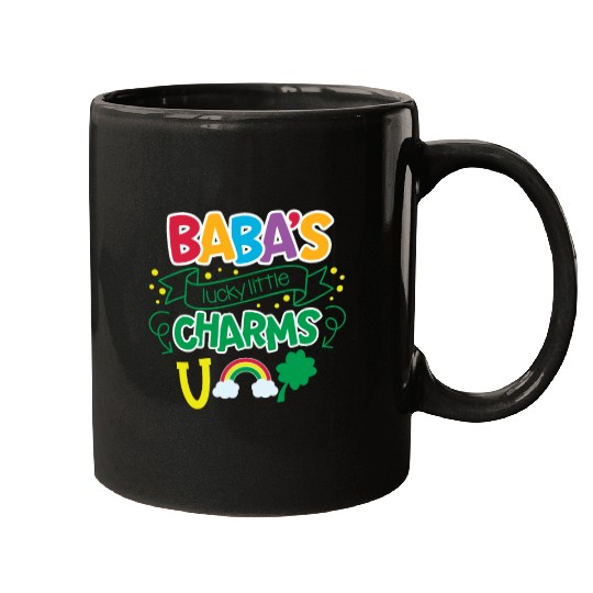 Baba's Lucky Little Charms Clover Shamrock Mugs