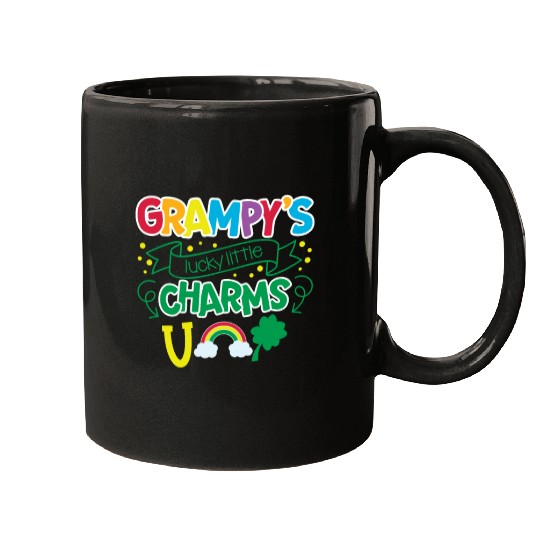 Grampy's Lucky Little Charms Clover Shamrock Mugs