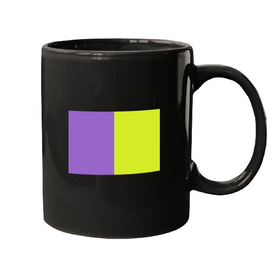 Two Color Rectangle. Interaction Mugs