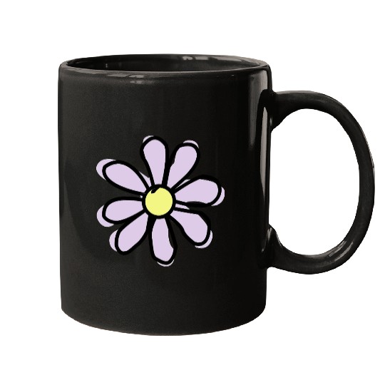 Lavender Flower Mugs